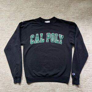 Cal Poly black crewneck